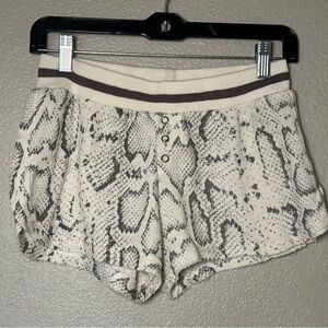 Vintage Havana Snakeskin Print Soft Pajama Shorts Sexy Cute Comfy Stretchy Sz M